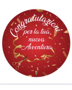 PALLONCINO DF MYLAR 18" CONGRATULAZIONI PER LA TUA NUOVA AVVENTURA