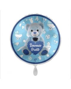 PALLONCINO DF MYLAR 18" BENVENUTO ORSETTO