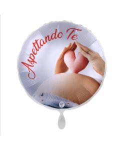 PALLONCINO DF MYLAR 18" ASPETTANDO TE HEART