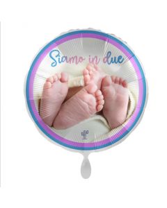 PALLONCINO DF MYLAR 18" SIAMO IN 2 MASCHIO E FEMMINA