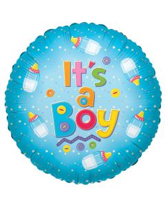 PALLONCINO MYLAR TONDO IT'S A BOY