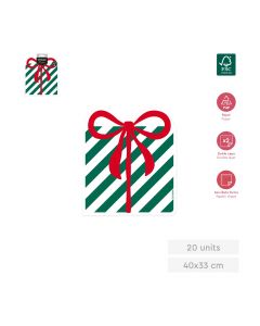 TOVAGLIOLO NATALIZIO CON FIOCCO 40X33CM