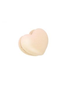 MACARON CUORE VANIGLIA BEIGE 6PZ
