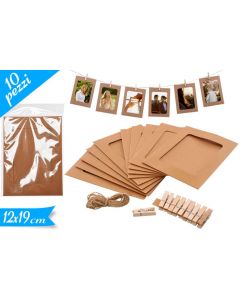 PORTAFOTO 10pz CON CORDA 