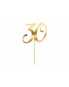 CAKE TOPPER 30 GOLD