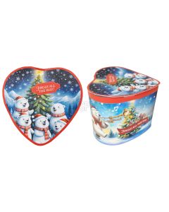 SCATOLA IN LATTA JINGLE BELLS CON CIOCCOLATINI