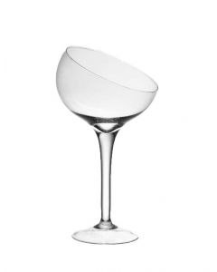 COPPA SKOS IN VETRO TRASPARENTE D.15 H 40CM