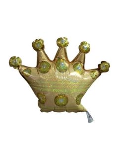 PALLONCINO MYLAR MINI CORONCINA GLITTERATA