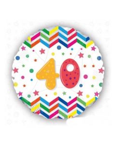 MYLAR 40anni MULTICOLOR 18inch.
