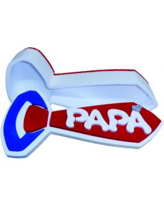 SCATOLA POLISTIROLO CRAVATTA PAPA' ROSSA E BIANCA