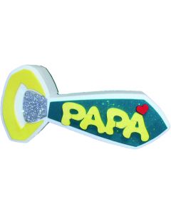 SCATOLA POLISTIROLO CRAVATTA PAPA' BLU E GIALLO