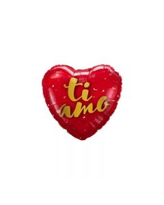 PALLONCINO MYLAR CUORE TI AMO GOLD LV