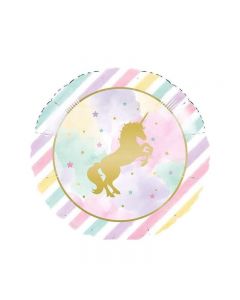 PALLONCINO MYLAR TONDO UNICORNO