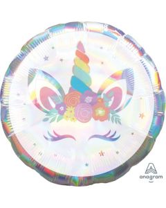 PALLONCINO MYLAR UNICORNO IRIDESCENT