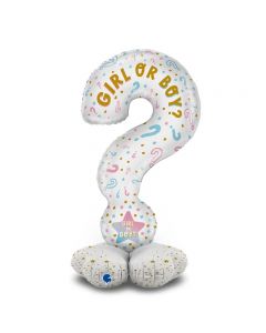 PALLONCINO 47" Standups Interrogativo "Question Gender Reveal"
