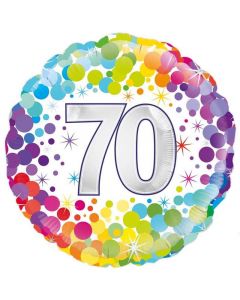 FOIL 70 ANNI MULTICOLOR 18"