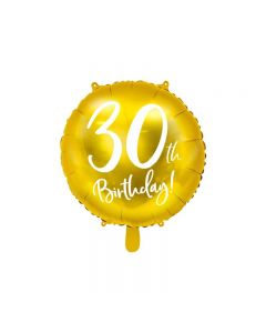 FOIL BALLOONS 30 ORO 18inch.