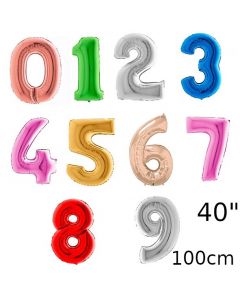 PALLONCINO MYLAR NUMERO "6" 1MT