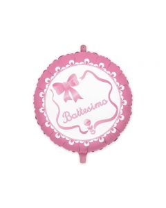 PALLONCINO MYLAR IL MIO BATTESIMO ROSA