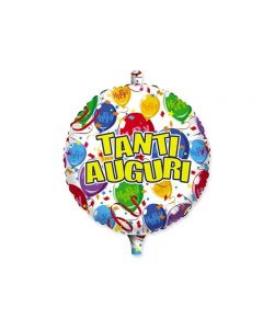 PALLONCINO MYLAR TANTI AUGURI BALLONS