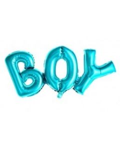 PALLONCINO MYLAR SCRITTA BOY 14" CELESTE