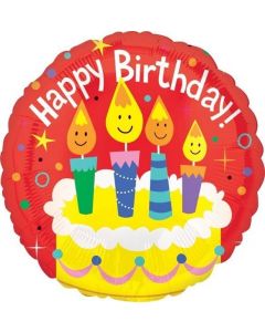 PALLONCINO MYLAR TORTA DI COMPLEANNO PZ.1