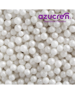 PERLINE IN ZUCCHERO BIANCHE 4MM AZUCREN 90GR