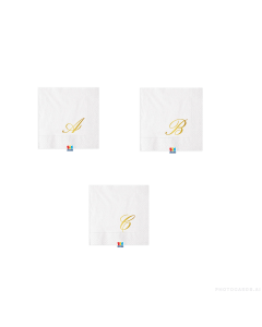 TOVAGLIOLI 25x25 INIZIALI PZ.16