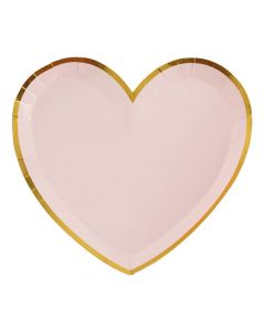 PIATTI CUORE CHIC ROSA ORO PZ.10