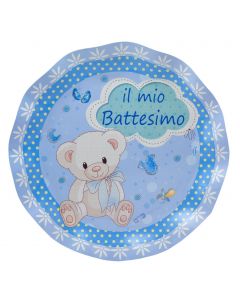 PIATTI PICCOLI BATTESIMO CELESTE PZ.8