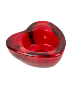 PORTALUMINI IN VETRO ROSSO CUORE LV