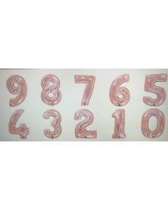 PALLONCINO MYLAR OLOGRAFICO GLITTER NUMERO "9" 1MT