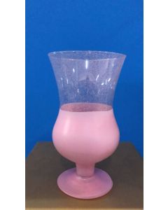 VASO IN VETRO ROSA D.11,5CM H 20CM