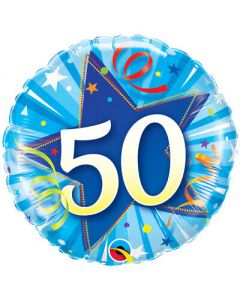 PALLONCINI MYLAR 50 BLU 18inch.