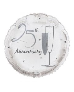 MYLAR 18" 25th ANNIVERSARY 