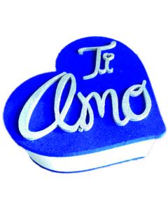 SCATOLA POLISTIROLO TI AMO BLU LV