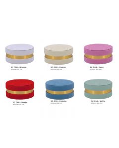 SCATOLINA TONDA IN VELLUTO DIAM. 8 - H 4