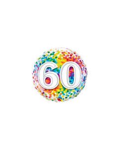 FOIL 60 ANNI MULTICOLOR 18"