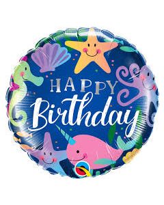 FOIL COMPLEANNO TEMA MARE 18"