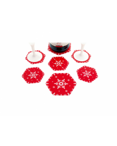 SOTTOBICCHIERI E SOTTOBOTTIGLIA NATALIZI PZ.8