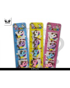 SET GOMMINE PER CANCELLARE UNICORNO PZ.4