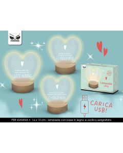 LAMPADA PLEXY CUORE MAMMA ST7767