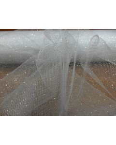 TULLE GLITTERATO ARGENTO