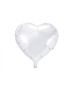 PALLONCINO MYLAR CUORE BIANCO LV