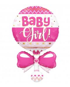 PALLONCINO MYLAR SUPERSHAPE SONAGLINO ROSA