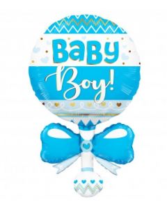 PALLONCINO MYLAR SUPERSHAPE SONAGLINO CELESTE