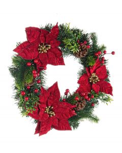 CORONA ROSSO D45CM   0929715