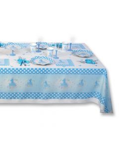 TOVAGLIA BUON 1° COMPLEANNO CELESTE PZ.1