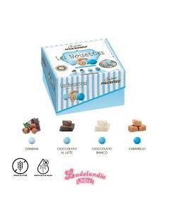 CONFETTI MAXTRIS  Les Noisettes Sfumate Azzurro incartati 500gr