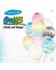 PALLONCINI CRISTAL GRAFFITI 50PZ.